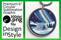 Sublimation Round Ornament - Scenic Keychain Art Product Image 1