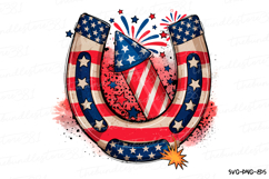 Horseshoe Svg | 4th of July Svg | Svg Cut File Product Image 1