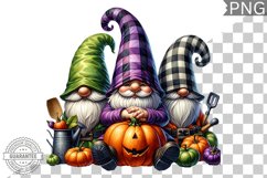 Halloween Kitchen Gnome Sublimation - Clipart PNG Design Product Image 1