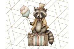 Vintage Carnival Animals Clipart PNG, Retro Circus Elements Product Image 3
