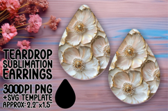 Cute Teardrop Design for Crafting , 3D Flower Product Image 1