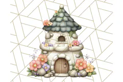 Princess Castle Clipart PNG, Enchanted Garden Artwork Product Image 3