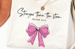 Stronger Than the Storm PNG Bundle | Coquette Christian DIY Product Image 6