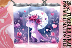 WHIMSICAL ESCAPES 20oz TUMBLER WRAP, Cute Dino Product Image 1