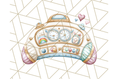 Kawaii Space Vehicles Clipart PNG, Cute Sci-Fi Tech Clip Art Product Image 3