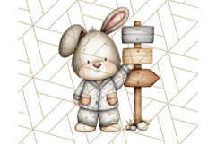Christmas Pets in Pajamas Clipart PNG, Christmas Png Clipart Product Image 3