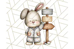 Christmas Pets in Pajamas Clipart PNG, Christmas Png Clipart Product Image 3