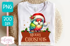 Merry Christmas PNG, Cute Christmas parrot cute christmas PN Product Image 3
