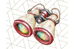 Santa Sleigh Ride Clipart PNG, Flying Reindeer Christmas Art Product Image 3