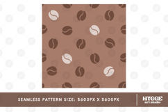 Coffee Lover Seamless Pattern Surface Design PNG DTF Latte Product Image 2