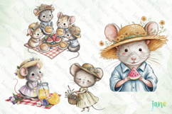 Picnic Mouse Sublimation Clipart Product Image 1