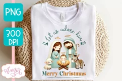 Christmas nativity PNG sublimation, Christmas Christian PNG Product Image 2