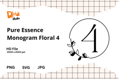 Pure Essence Monogram Floral Product Image 1