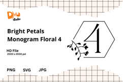 Bright Petals Monogram Floral Product Image 1