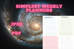 best simplest weekly planner freebie 52,free Weekly planner Product Image 3