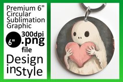 Heartfelt Ghost Sublimation Print Product Image 1