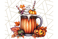 Fall Cottagecore Kitchen Clipart, Cozy Autumn Kitchen PNG Product Image 3