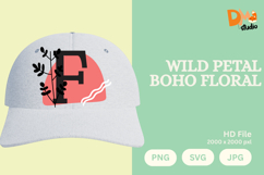 Wild Petal Boho Floral Monogram Product Image 1