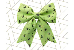 Halloween Bow Clipart, Bright Holiday Ribbon PNG Product Image 3