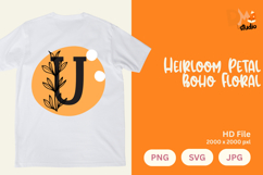 Heirloom Petal Boho Floral Monogram Product Image 1