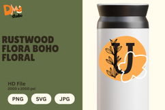 Rustwood Flora Boho Floral Monogram Product Image 1