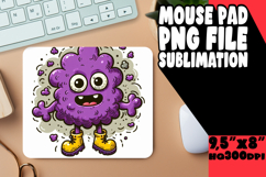 UNIQUE desk MAT Playful PNG, Monster Product Image 1