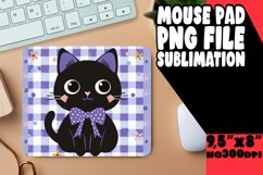 Sweet Cat Mouse Pad for Sublimation PNG Product Image 1