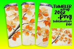 FLAWLESS PNG for 20oz Tumbler , 3D Flower Product Image 1