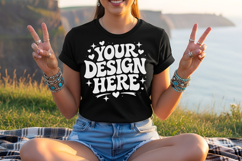 summer tshirt mockup, beach mockup, outdoor mockup Product Image 5