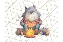 Midnight Monster Camp Out Clipart PNG, Halloween Png Product Image 3