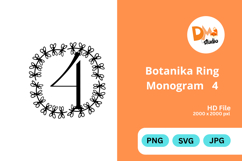 Botanika Ring Monogram Product Image 1