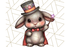 Halloween Bunny Clipart, Cute Bunnies in Costumes PNG Product Image 3