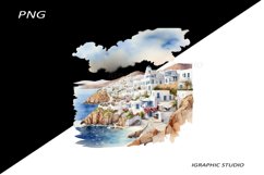 Greece summer clipart, Mediterranean Food Clipart, Product Image 1
