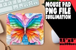 Springtime Splendor 3D Mouse Pad - Colorful Butterflies Product Image 1