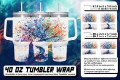 Fresh Spring Tree Pattern Tumbler Wrap Product Image 1
