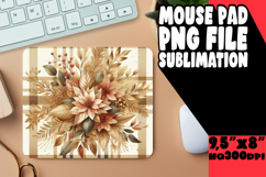 Playful DESK mat Fun Sublimation, Autumn Flower Product Image 1