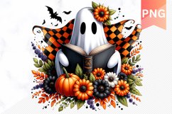 Halloween Ghost Sublimation - Halloween Clipart PNG Design Product Image 1