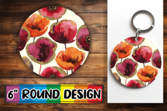 Radiant Ornaments Round Design, Flower Pattern Product Image 1