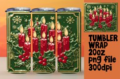 BEAUTY 20oz Tumbler Template for DIY , 3D Xmas Product Image 1