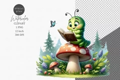 Caterpillar clipart, Fantasy clipart, Nursery Product Image 1