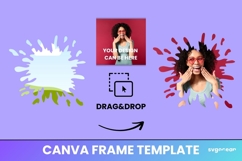 Paint Splatter Canva Frames | Editable | Easy to use Product Image 2