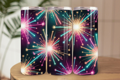 Festive Happy New Year Tumbler Wrap 2026: 20oz Skinny Tumble Product Image 1