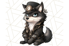 Vintage Steampunk Forest Animal PNG Clipart for Sublimation Product Image 3