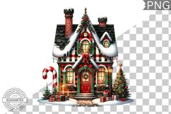 Christmas House Sublimation - Clipart PNG Design Product Image 1