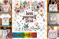 Radiant TSHIRT Designs Ideas, Flower Quote Product Image 1