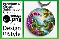 Stylish Circle Design for Car Coasters , Flower Product Image 1