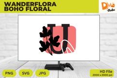 Wanderflora Boho Floral Monogram Product Image 1