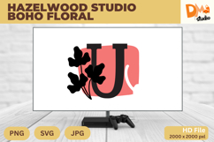 Hazelwood Studio Boho Floral Monogram Product Image 1