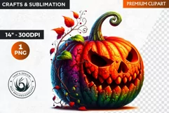 Halloween Pumpkin Clipart PNG, halloween clipart,pumpkin png Product Image 1