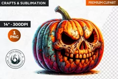 Halloween Clipart PNG, Jack O lantern clipart,pumpkin png Product Image 1